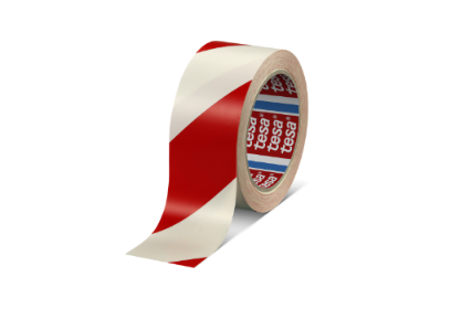 Benzi de mascare - Bandă de mascare tesa Professional, roșu-alb, 33m x 50mm - Tesa 60760