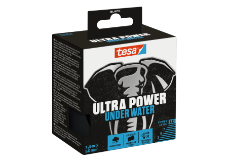Mentenanță și Reparații - Bandă de reparații Ultra Power Under Water, negru, 1.5m x 50mm- Tesa 56491