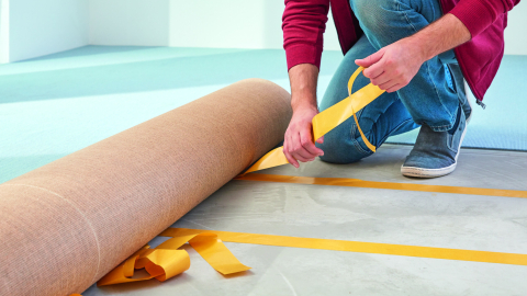 Bandă dublu adezivă pentru pardoseli permanenta, extra-puternică, 25m x 50 mm - Tesa 5672 [2]