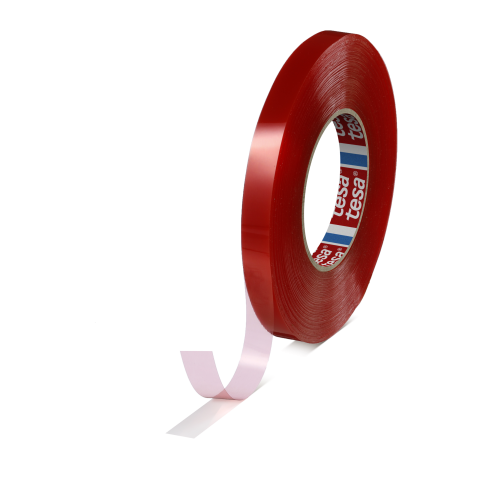 Benzi dublu adezive filmice - Bandă dublu adezivă, transparent, 50m x 12mm, rezistență UV și umiditate - Tesa 4965