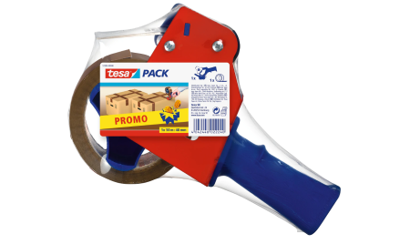 Produse - Dispenser bandă adezivă pentru ambalare - Tesa 57395 + bandă ambalare 50m x 48mm - Tesa
