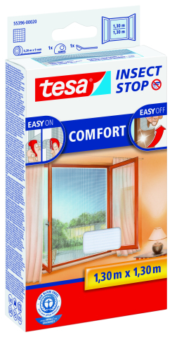 Produse - Plasă anti insecte, alb, 1.3m x 1.3m - Tesa 55396