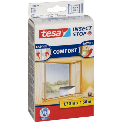 Produse - Plasă anti insecte, alb, 1.3m x 1.5m - Tesa 55388