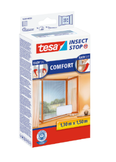 Plase de țânțari / Garnituri de etanșeizare - Plasă anti insecte, alb, 1.3m x 1.5m - Tesa 55388