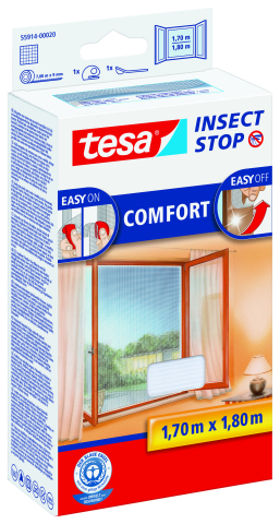 Produse - Plasă anti insecte, alb, 1.7m x 1.8m - Tesa 55914