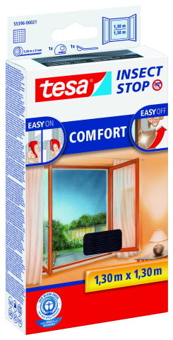 Produse - Plasă anti insecte, negru, 1.3m x 1.3m - Tesa 55396