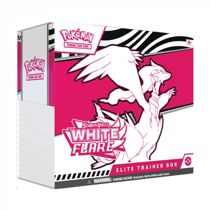 Pokemon TCG: Black Bolt & White Flare - Pokemon TCG Scarlet & Violet White Flare Elite Trainer Box