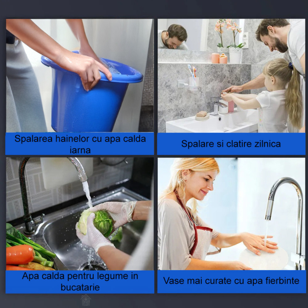 Incalzitor Electric Instant 3500W–5500W cu Afisaj LED si Para de Dus [7]