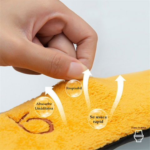 Husa Colac WC Confortabila, Moale si Pufos, Bumbac Rezistent, Fermoar Practic, Termoizolanta, Crem/Alb, 44x38 cm [1]