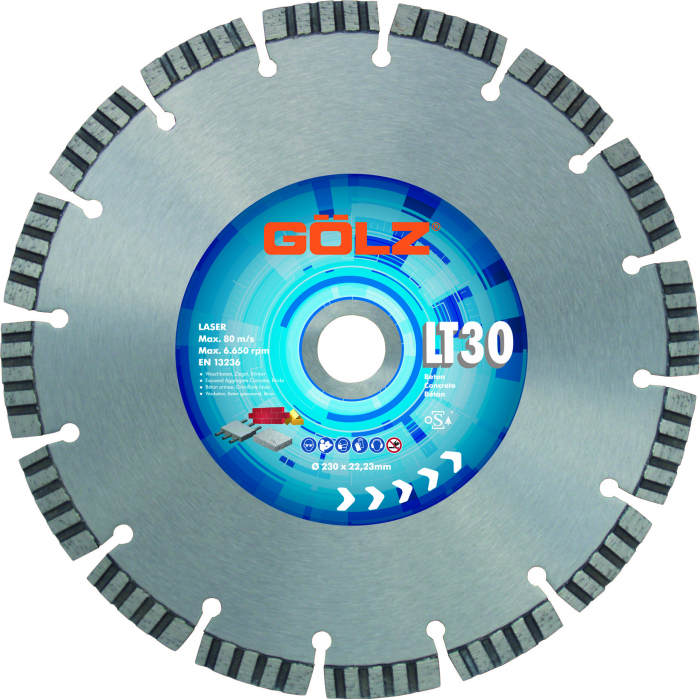 LT30 Disc diamantat , segmente sudate cu laser [1]