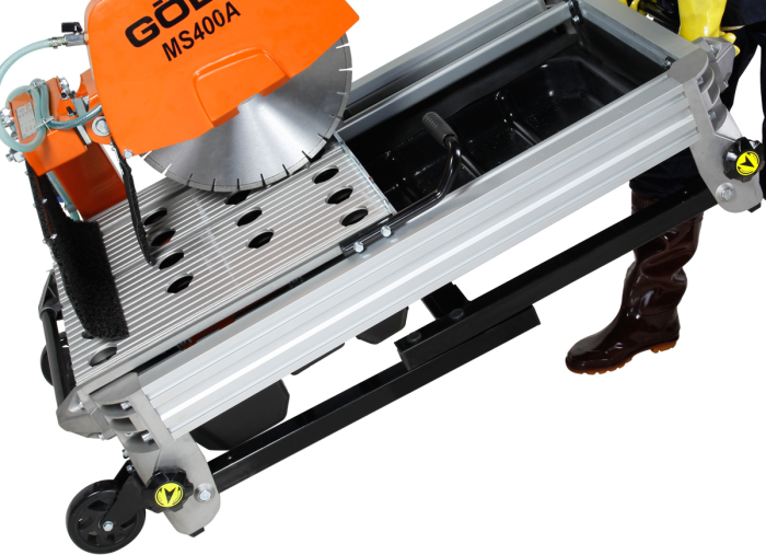 MS400AL Masina profesionala din aluminiu pentru taiat materiale constructii cu cap rabatabil la 45° [4]