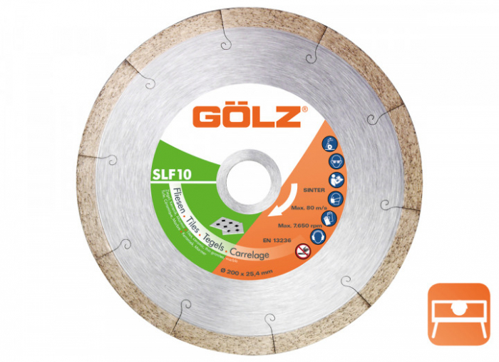 SLF10 Disc diamantat premium -sinterizat, pentru taiere ceramica, gresie, granit, marmura [1]
