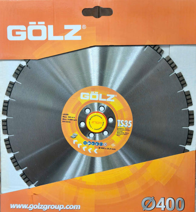 TS35/400/6G  Disc diamantat premium pentru taiere beton - prindere 6 gauri [1]