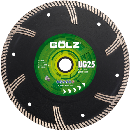 Pentru polizor unghiular - Disc diamantat UG25 pentru taiere granit, marmura 125mm si 230mm