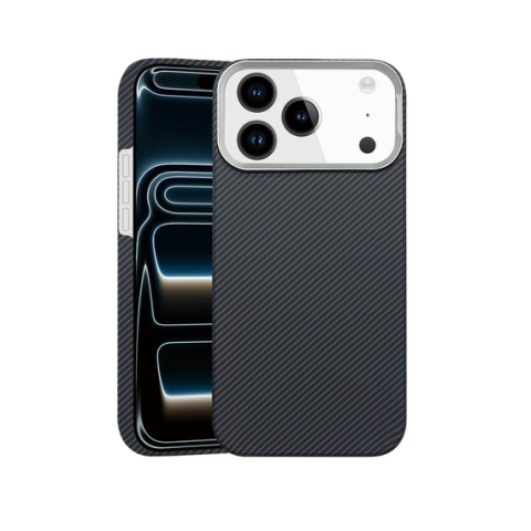 iPhone 17 pro max - Husa Aramid PTK » iPhone 17 Pro Max, Kevlar Fiber cu MagSafe