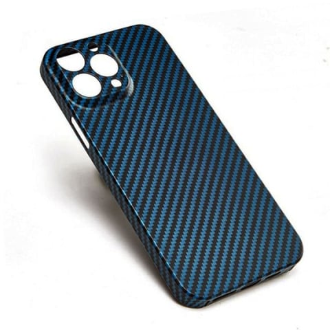 iPhone 13 Pro - Husa Kevlar iPhone 13 Pro, Aramid Fiber, UltraThin, Blue