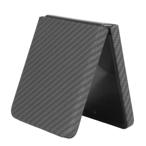 Huse Telefoane - Husa Kevlar Samsung Galaxy Z Flip7, Aramid Fiber, MagSafe UltraThin, Neagra