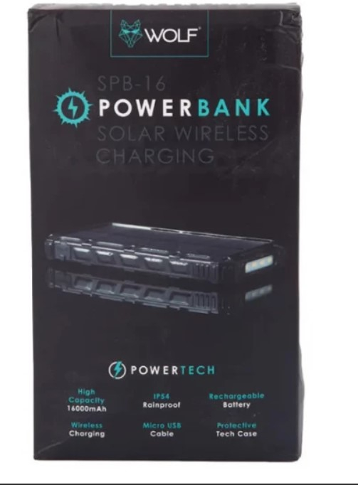 BATERIE EXTERNA WOLF SPB 16 SOLAR POWERBANK [2]