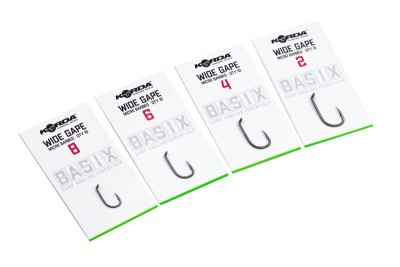 CARLIGE KORDA BASIX WIDE GAPE HOOKS, 10buc [2]