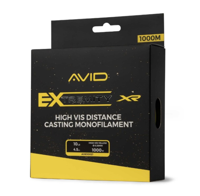 FIR MONOFILAMENT AVID CARP EXTREMITY HI-VIS XR MONO, HIGH-VIS YELLOW, 1000m [4]