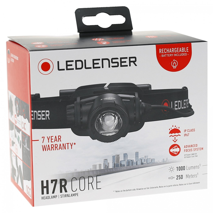 LANTERNA DE CAP REINCARCABILA LED LENSER H7R CORE, 1000 LMN [10]