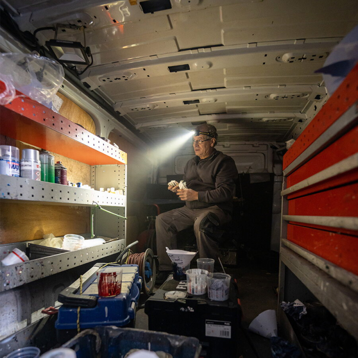 LANTERNA DE CAP LED LENSER HF6R WORK + CABLU USB, 800 LMN [6]