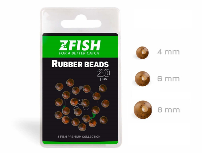 OPRITOARE ZFISH RUBBER BEADS, 20buc [3]