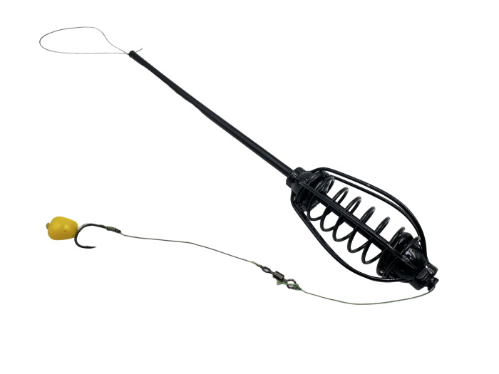 MONTURA CRAP MOMITOR DUBLU INVELIS 40g CARLIG NR 4 CU PORUMB FLOTANT 40g [3]