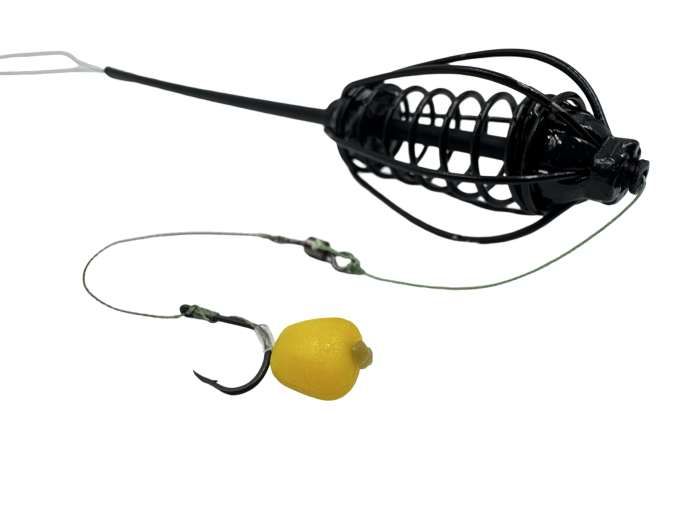 MONTURA CRAP MOMITOR DUBLU INVELIS 40g CARLIG NR 4 CU PORUMB FLOTANT 40g [2]