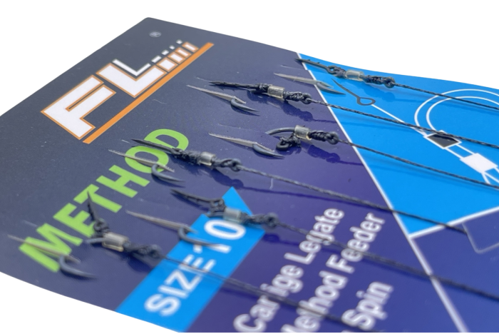 SET RIGURI FL METHOD FEEDER CU SPIN 7mm, CARLIG METHOD FARA BARBETA, 6buc [2]