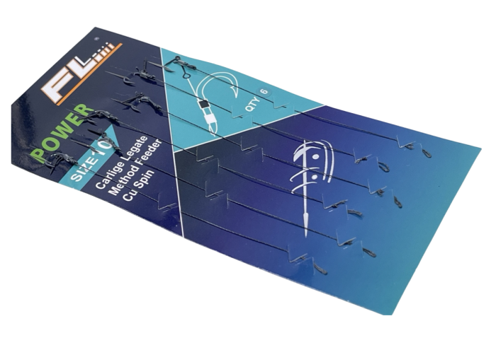 SET RIGURI FL METHOD FEEDER CU SPIN 7mm, CARLIG POWER, 6buc [2]