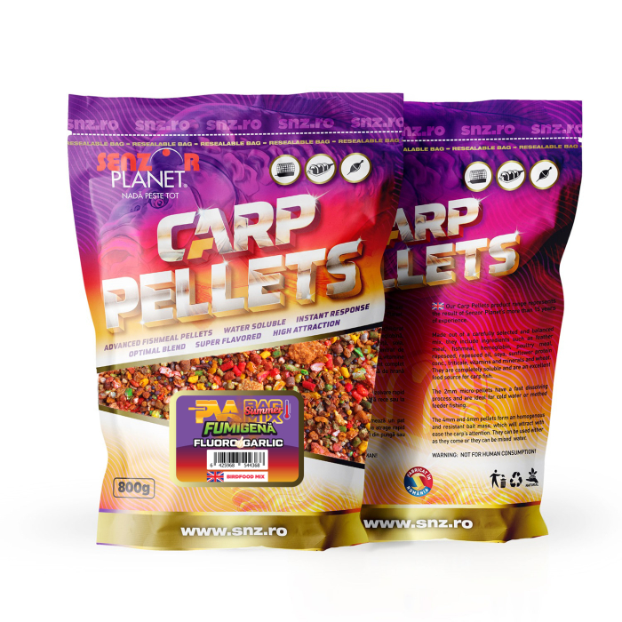 SUMMER PVA BAG MIX FUMIGENA FLUORO GARLIC 800g [2]