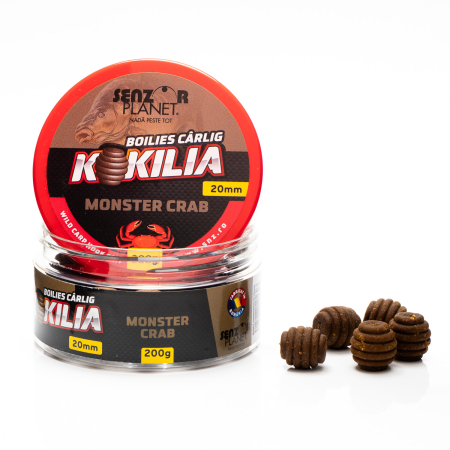Boilies & Solubile - BOILIES KOKILIA PENTRU CARLIG MONSTER CRAB 20mm 200g