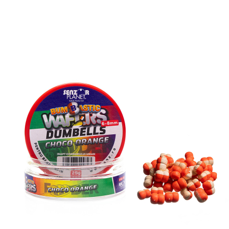 Wafters - BUMBASTIC WAFTERS DUMBELLS PENTRU BANDA CHOCO ORANGE 6-8mm 25g