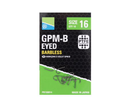 Carlige - CARLIGE PRESTON GPM-B SPADE END EYED, 10buc Nr 16