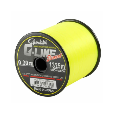 Fire Crap - FIR MONOFILAMENT GAMAKATSU G-LINE ELEMENT GALBEN FLUO, 1490m