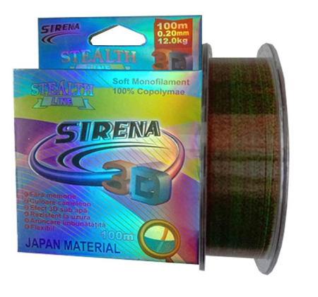 Fire Crap - FIR MONOFILAMENT SIRENA STEALTH 3D, 100m