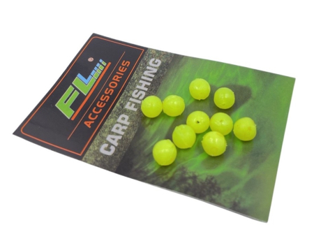 Accesorii monturi crap - BILE POP-UP SILICON FL 8mm VERDE FLUO