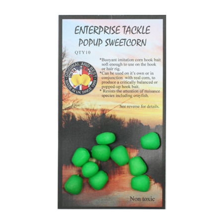 Enterprise Tackle - POPUP SWEETCORN FLUORO GREEN 10buc