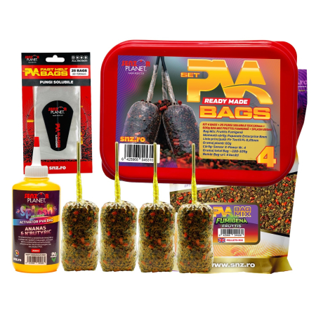 Materiale PVA - KIT SET PVA 4 BAGS + PUNGI SOLUBILE + BAG MIX + SPLASH