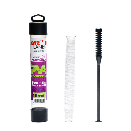 Materiale PVA - KIT PLASA SOLUBILA FAST MELT 15mm PVA SYSTEM + TIJA COMPRESIE, 5m