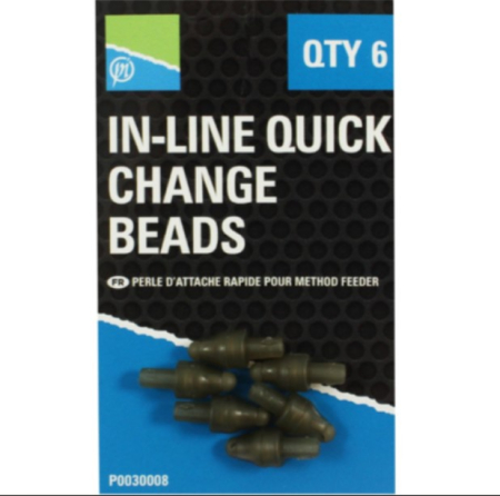 Monturi & Accesorii - CONECTOR SCHIMBARE RAPIDĂ RIG PRESTON IN-LINE QUICK CHANGE BEADS, 6buc