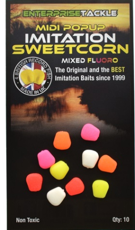 Enterprise Tackle - MIDI POPUP SWEETCORN MIXED FLUORO 10buc