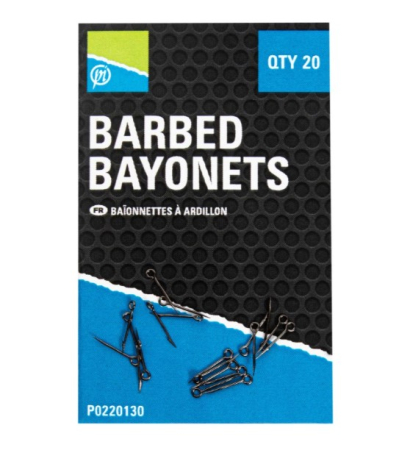 Monturi & Accesorii - SPIN DE MOMEALA PRESTON BARBED BAYONETS, 20buc