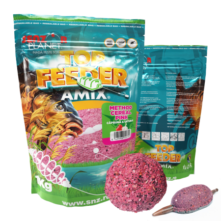 Amestecuri de nadire - TOP FEEDER AMIX METHOD CEREAL PINK