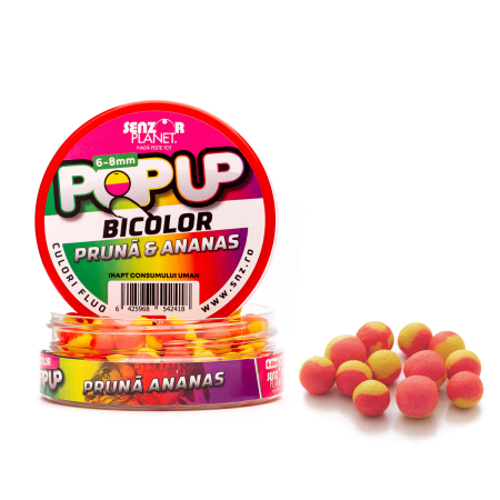 Pop-up - POP-UP BICOLOR PRUNA & ANANAS 6-8mm 30g