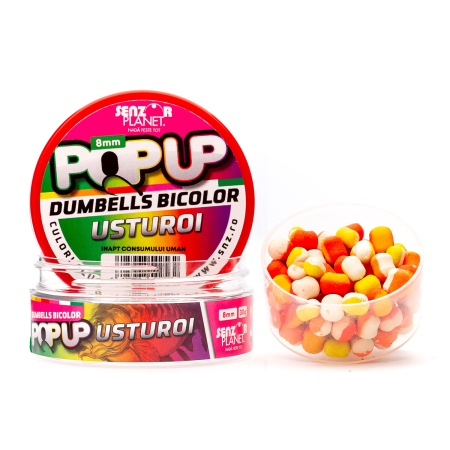 Pop-up - POP-UP DUMBELLS BICOLOR USTUROI 8mm 30g