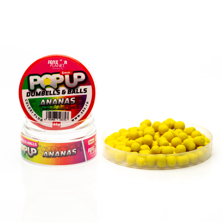 Pop-up - POP-UP DUMBELLS & BALLS ANANAS 6mm 15g