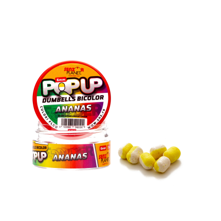 Pop-up - POP-UP DUMBELLS BICOLOR ANANAS 6mm 15g