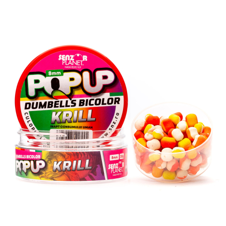 Pop-up - POP-UP DUMBELLS BICOLOR KRILL 8mm 30g